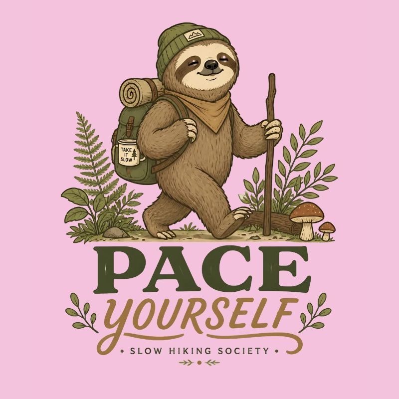 Pace Yourself Sloth Hiking