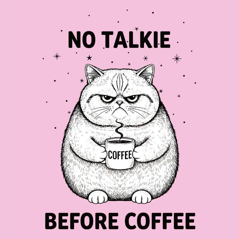 Pas de conversation devant un chat amateur de café