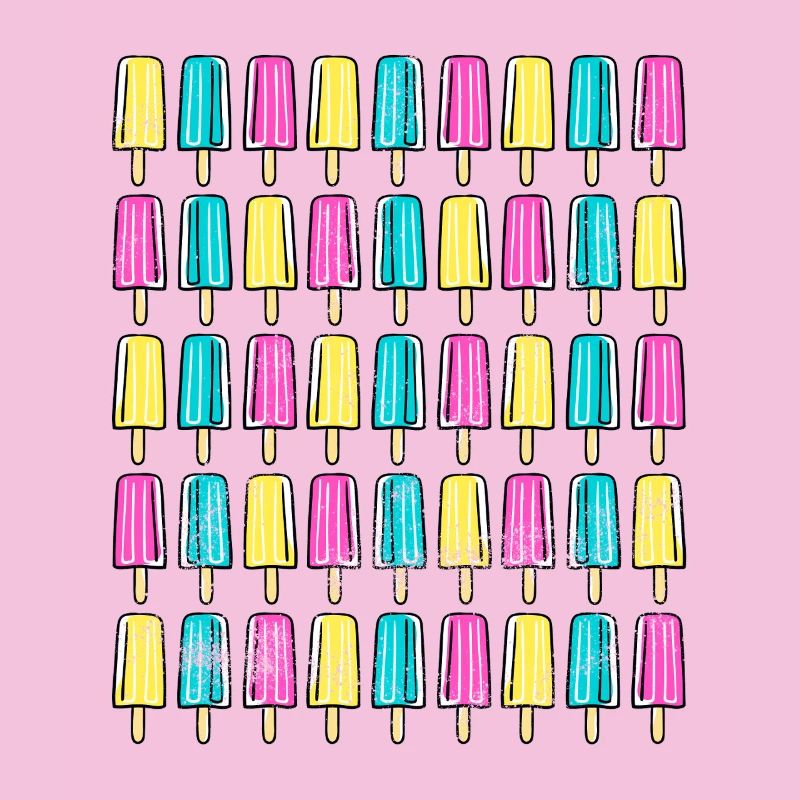 Eis mit Stiel Vintage Eiscreme Retro Sommer Design