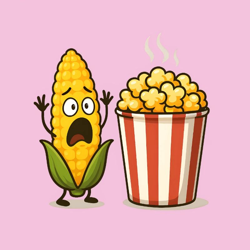 Schockiertes Mais-Popcorn