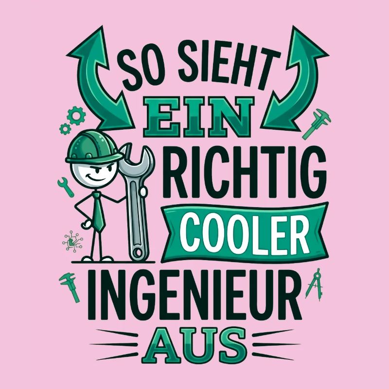 Cooler Ingenieur Spruch Strichmännchen