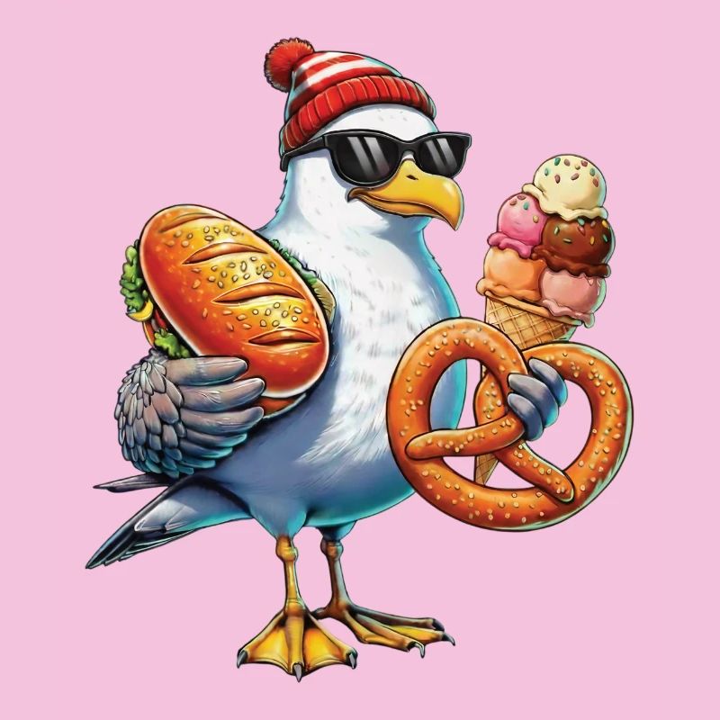 Möwe Brezel Eiscreme