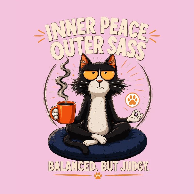 Inner Peace Outer Sass Cat