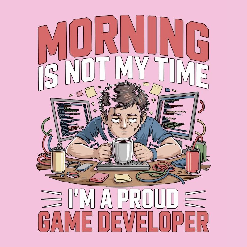 Game Developer Morning n’est pas mon temps Coder de jeux
