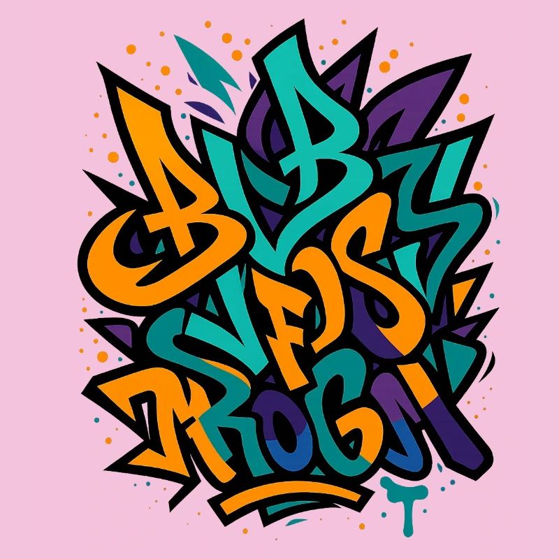 Street Graffiti Farbexplosion