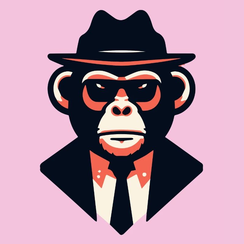 Noir Ape in a Sharp Suit
