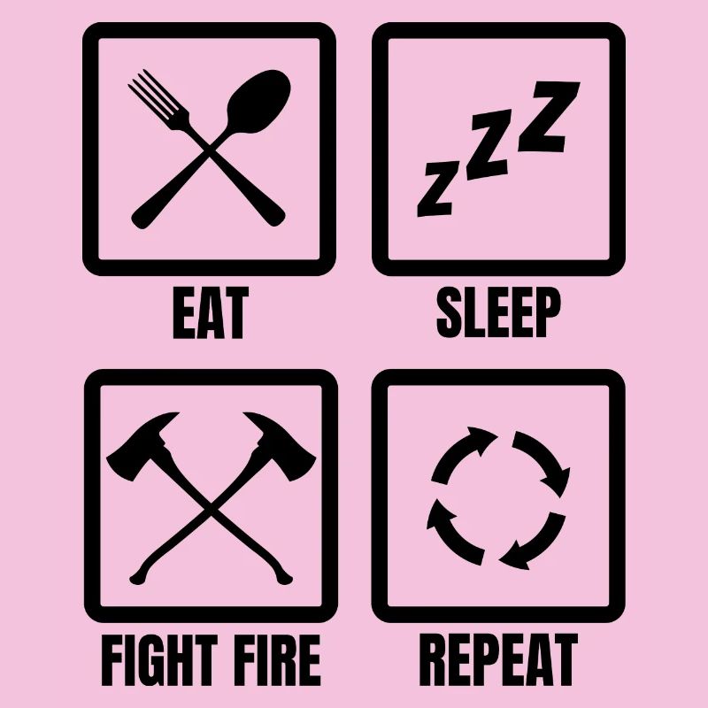 Routine quotidienne des pompiers