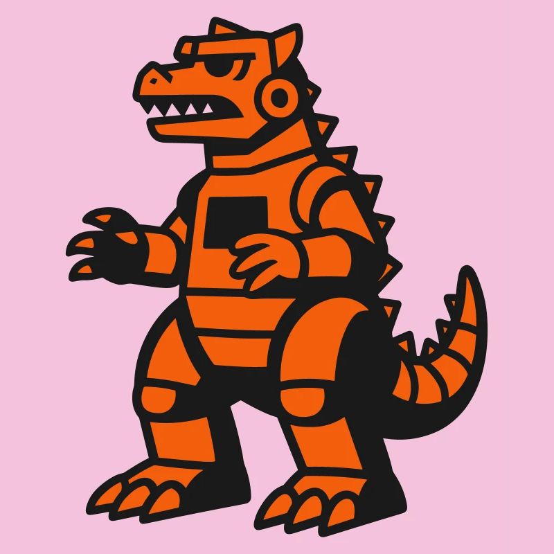 Futuristischer Drachen Roboter