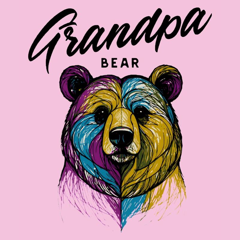 Rainbow Bear Split Grandpa Bear