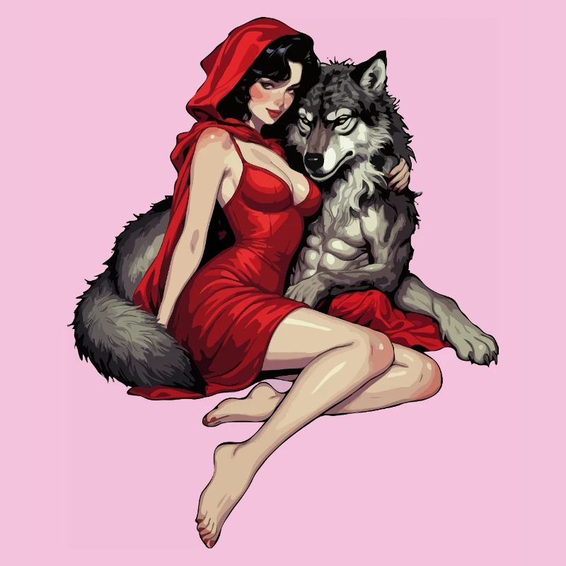 Rotkäppchen mit dem bösen Wolf