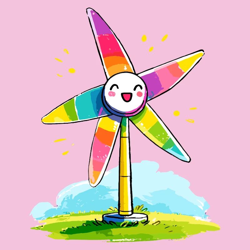 Rainbow Windmill Smile