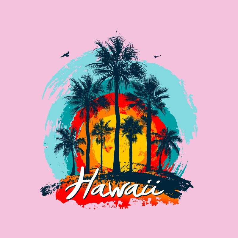 Palm Sunset Hawaii Splash