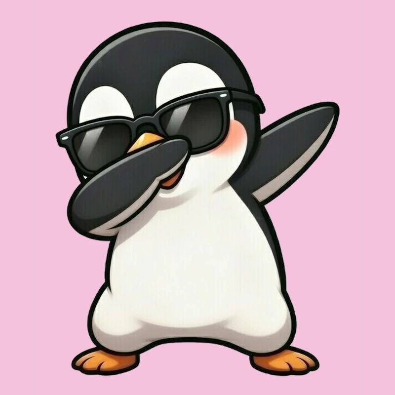Dabbing Pinguin