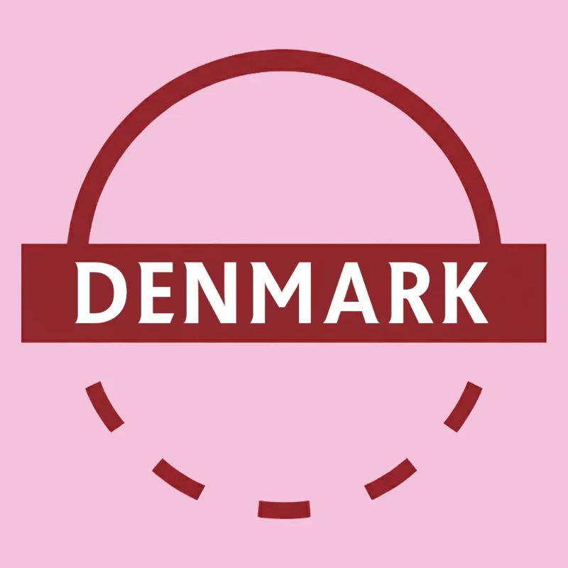 Denmark Round Emblem
