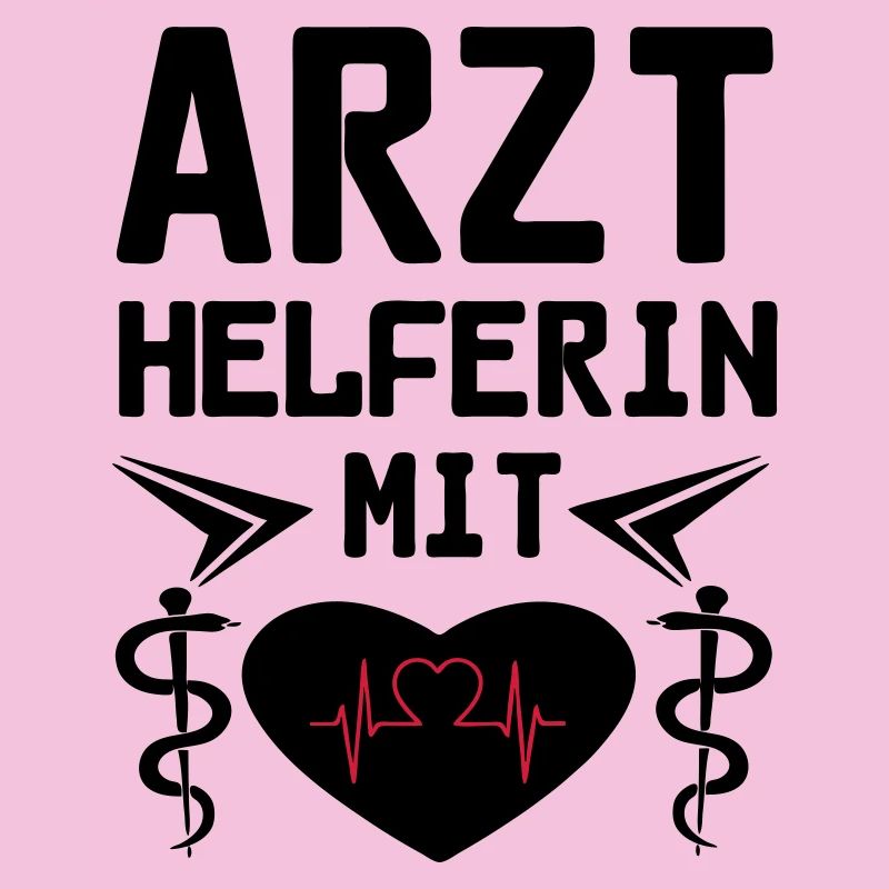 Arzthelferin mit Herz Geschenk