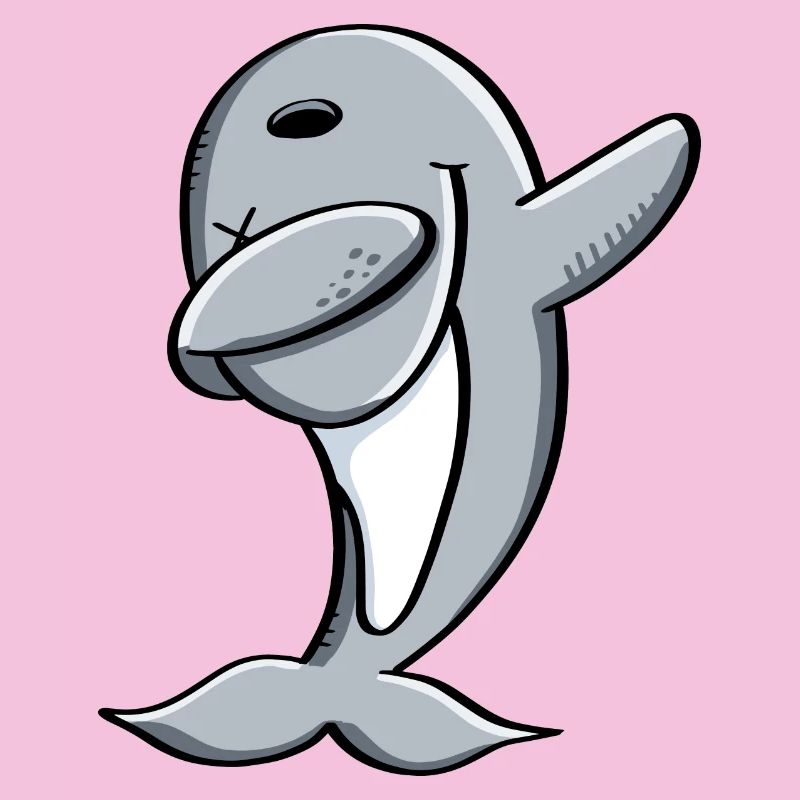 Delfin macht Dab Dance - Dabbing - Delphin - Comic
