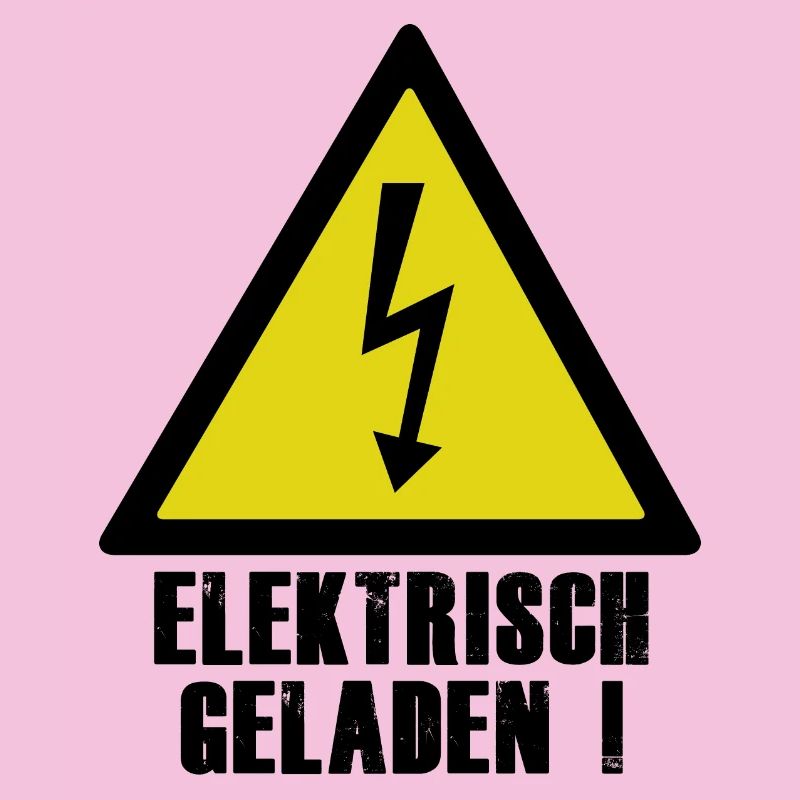 Electrically charged warning symbol