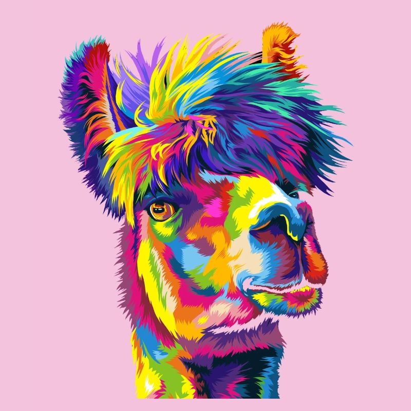Daring Rainbow Llama