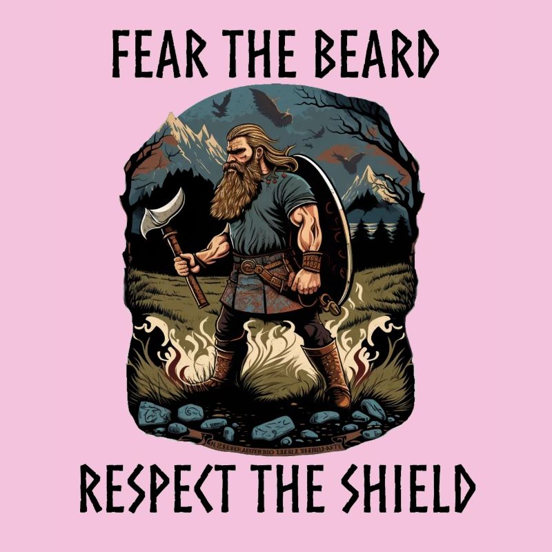 Viking with axe and shield