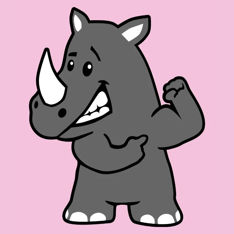 Kräftiges Nashorn