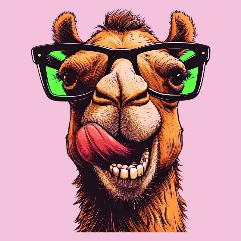 Kamel mit Sonnenbrille