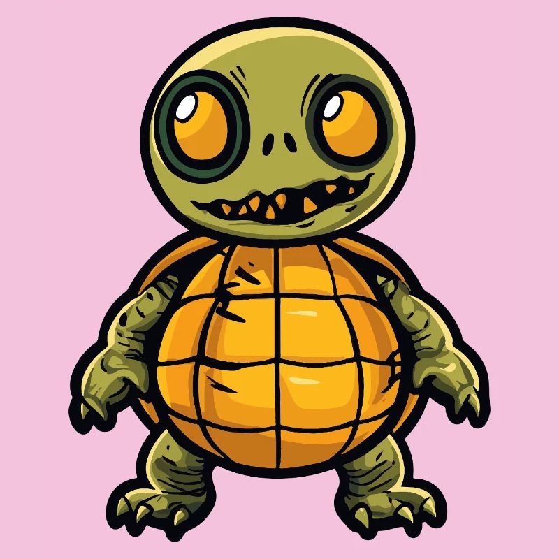 Turtle Halloween Comic Funny
