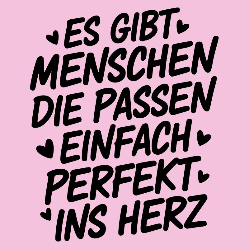 Menschen die passen einfach perfekt ins Herz