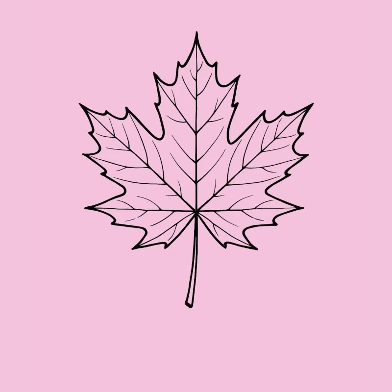 Conception de la ligne de feuilles d’érable