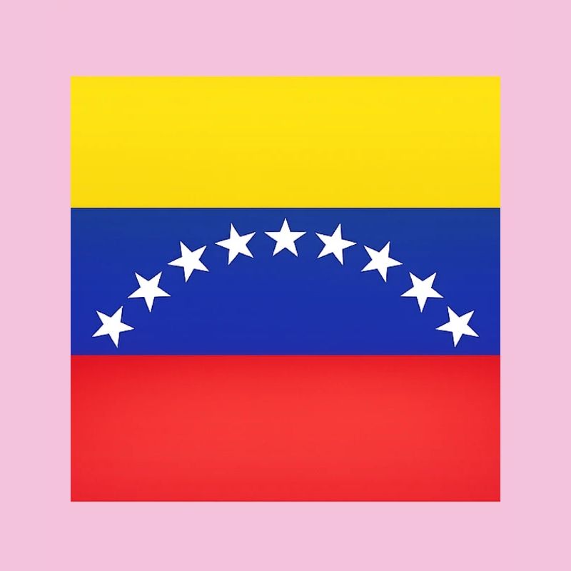 Venezuela-Flaggenbogen-Sterne