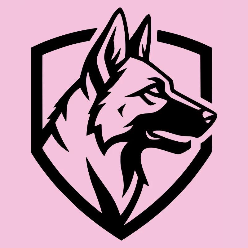 Schäferhund Wappen Schild Security
