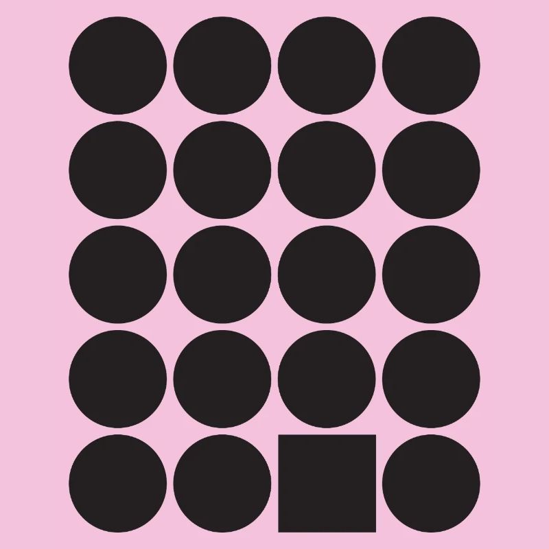 Geometric Dot Grid with a Square