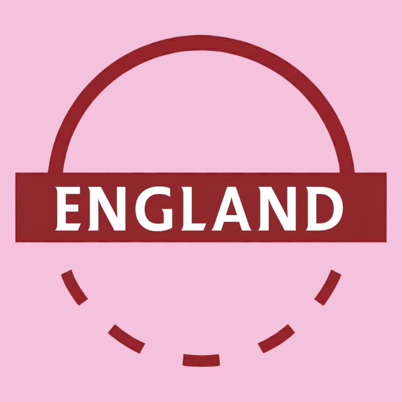 England Text Emblem Circular