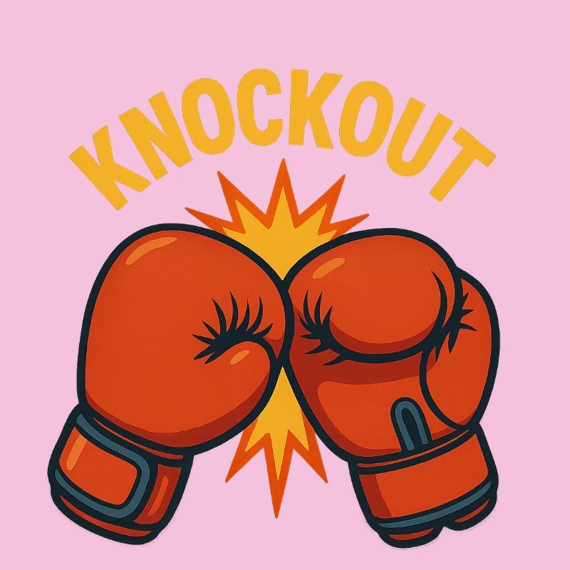 Knockout – Bande dessinée de gants de boxe