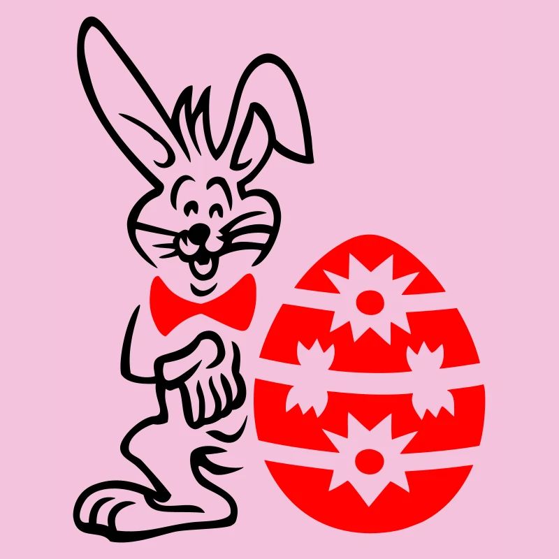 Easter egg with bunny