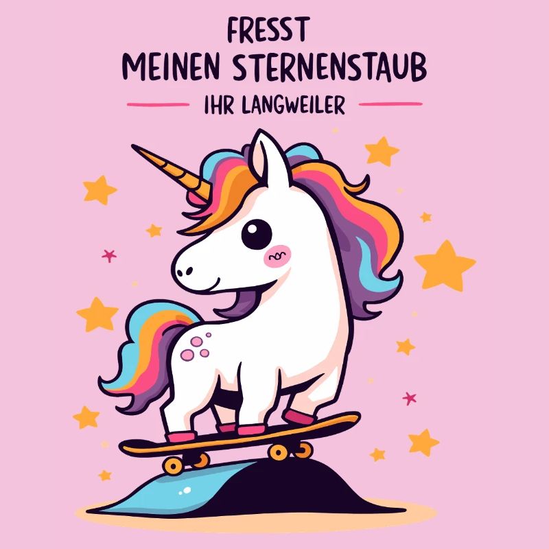 Skateboard-Einhorn