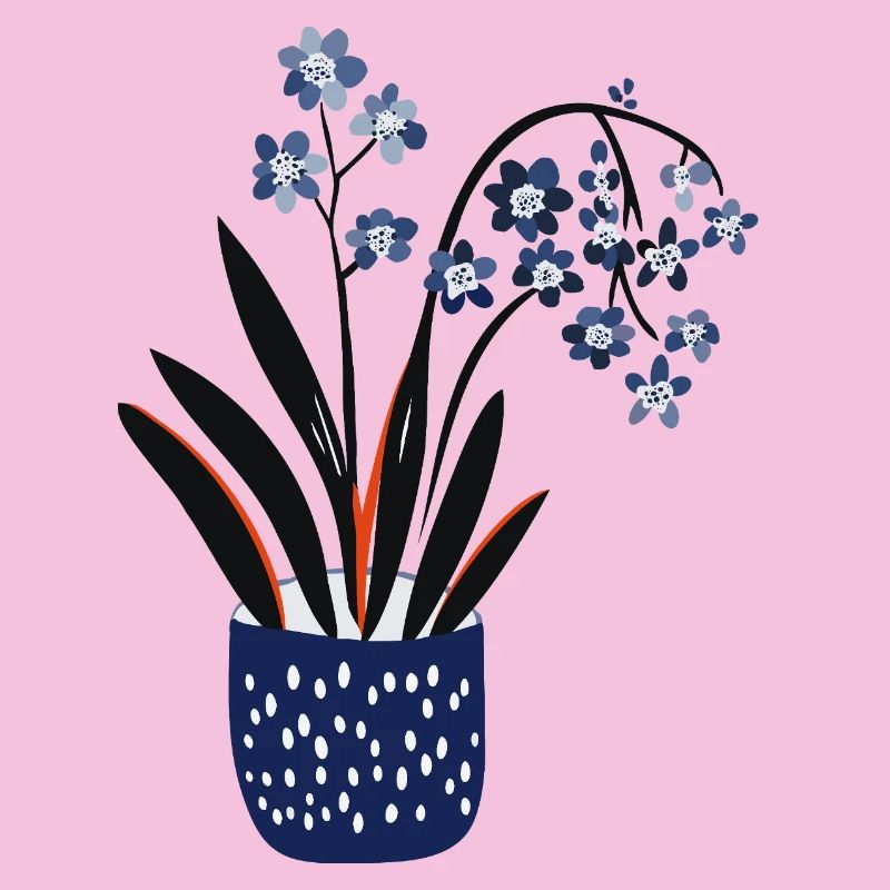 Conception de plante mignonne