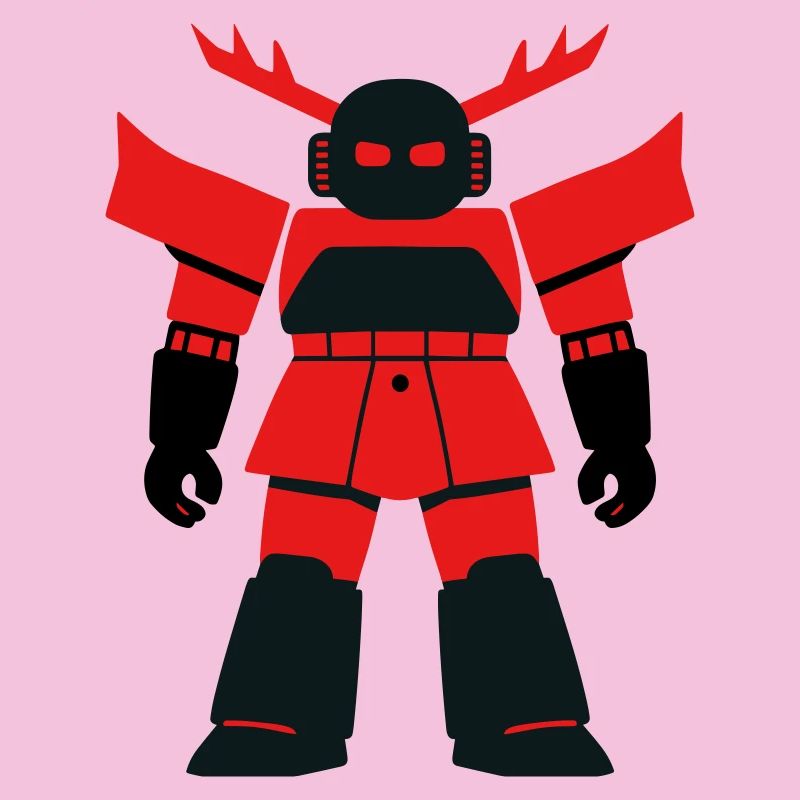 Samurai Robo mit Geweih