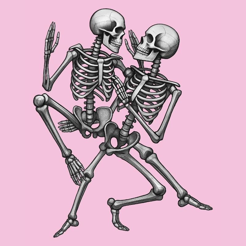 SKELETONS DANCER #3 - black & white