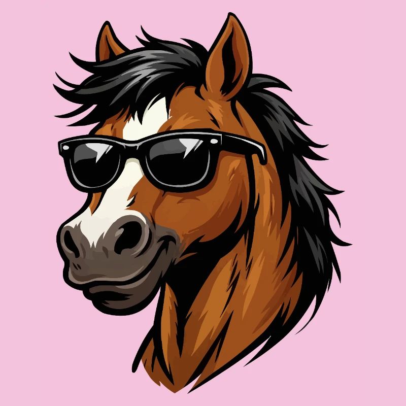 Swag vectoriel Stud avec lunettes de soleil