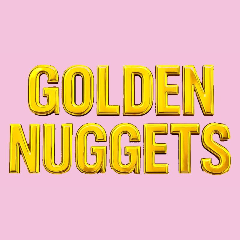 Texte 3D Gold Nuggets