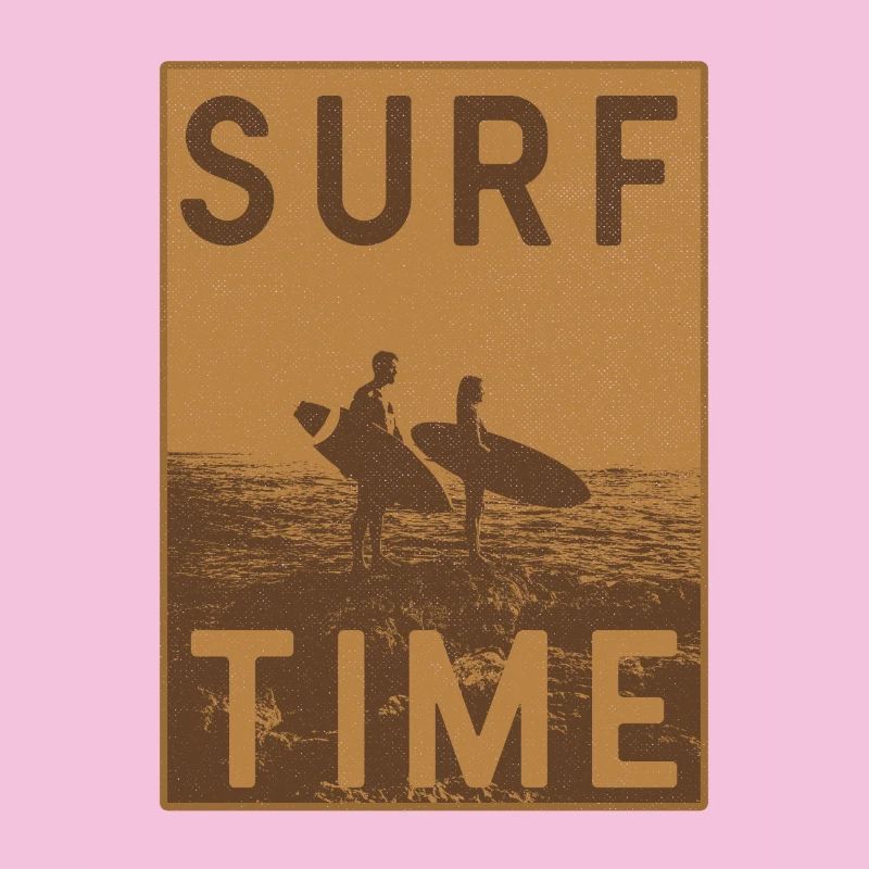 Affiche vintage Surftime
