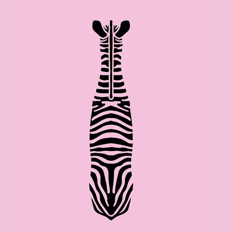 Zebra mit Einzigartigen Streifen