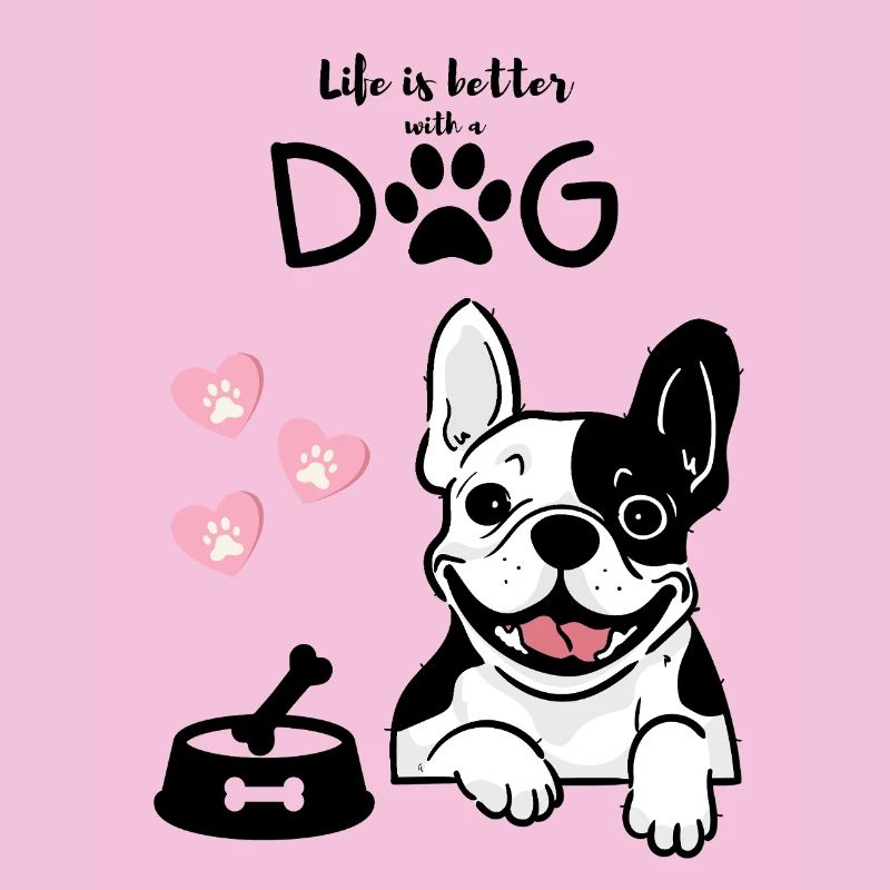 Pull mignon pour maman de chien bouledogue français « Frenchie »