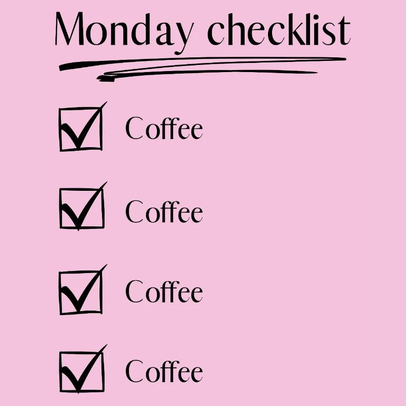 Monday Checklist – Coffee Coffee Coffee