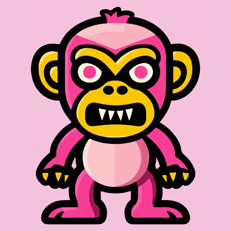 Monkey Halloween Comic Funny