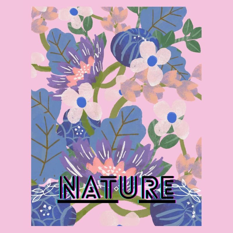 Nature Neonblumen-Muster