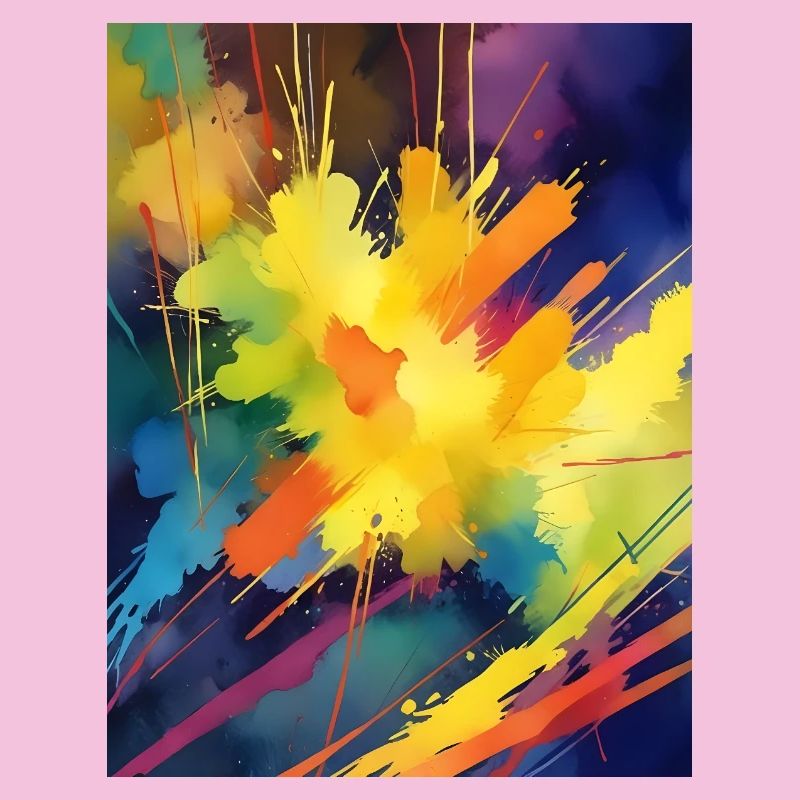 Farbexplosion Abstrakt