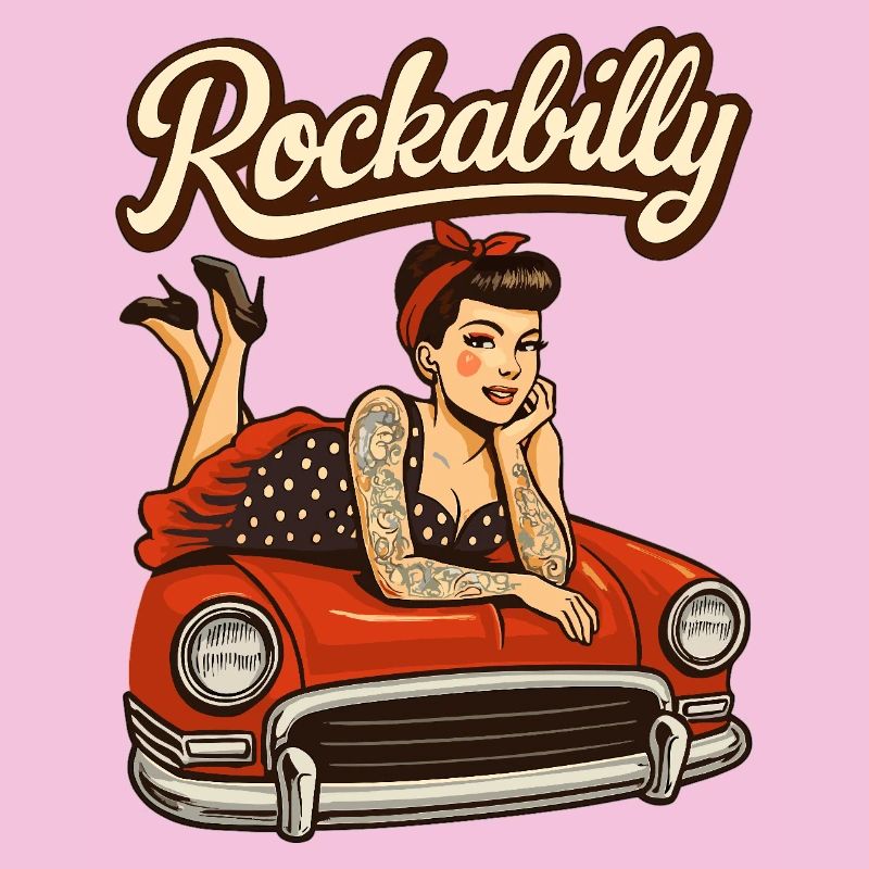 Rockabilly Oldtimer Auto Pin Up Tattoo Geschenk