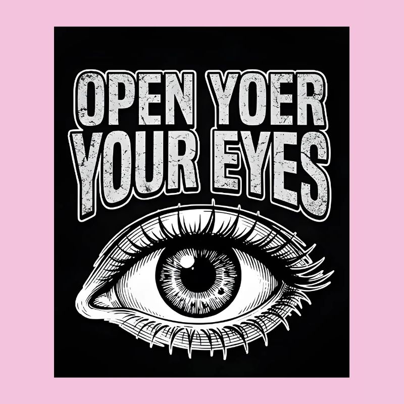 Open Your Eyes Eye Graphic