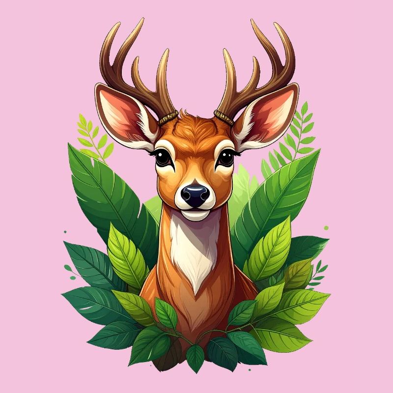 Ein Reh oder Hirsch im Wald